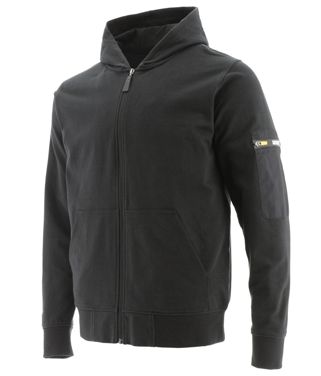 Caterpillar Loopback Full Zip Hoodie in Black  