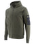 Caterpillar Loopback Full Zip Hoodie in Army Moss #colour_army-moss