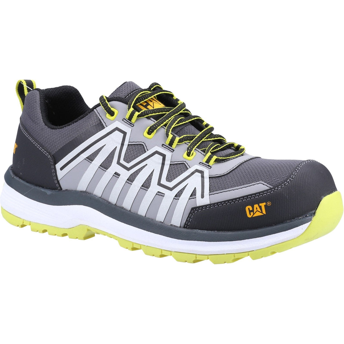 Caterpillar Charge S3 Safety Trainer in Black/Lime Green 