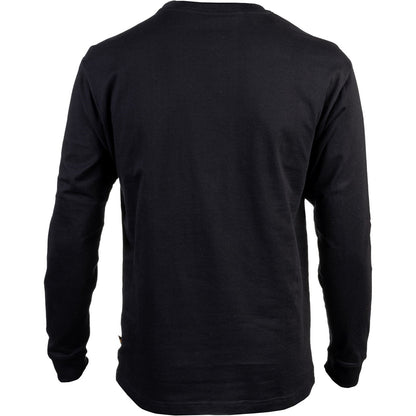 Caterpillar Trademark Banner Long Sleeve T Shirt in Black 