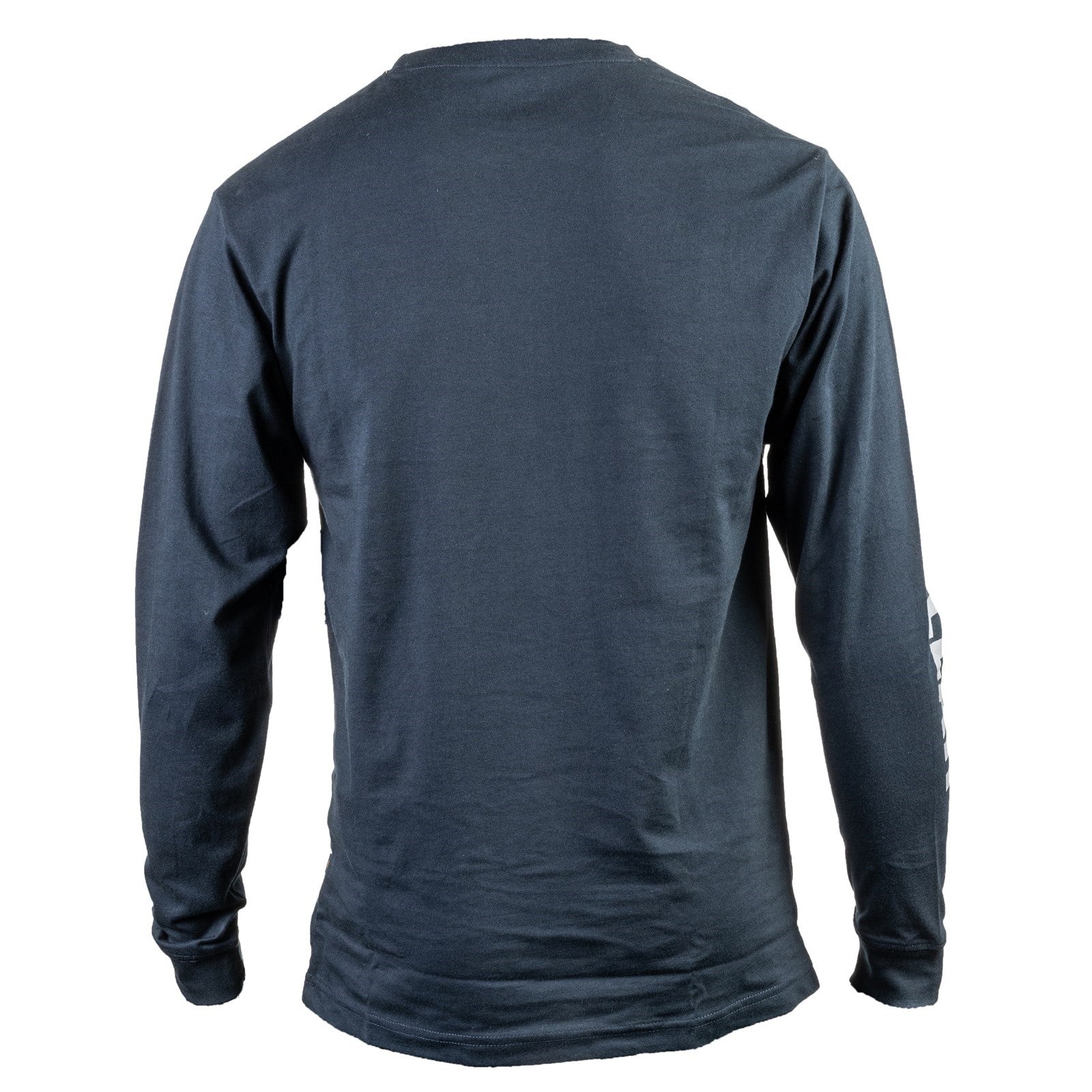 Caterpillar Trademark Banner Long Sleeve T Shirt in Dark Marine 