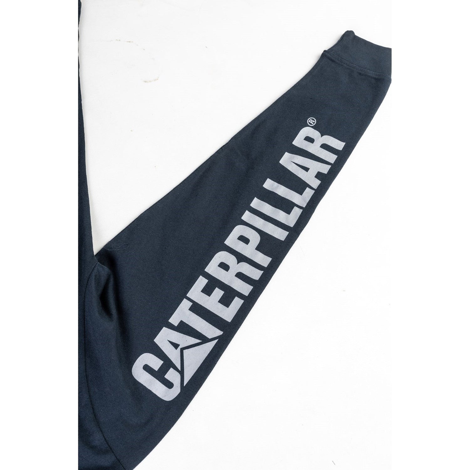 Caterpillar Trademark Banner Long Sleeve T Shirt in Dark Marine 