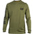 Caterpillar Trademark Banner Long Sleeve T Shirt in Chive #colour_chive
