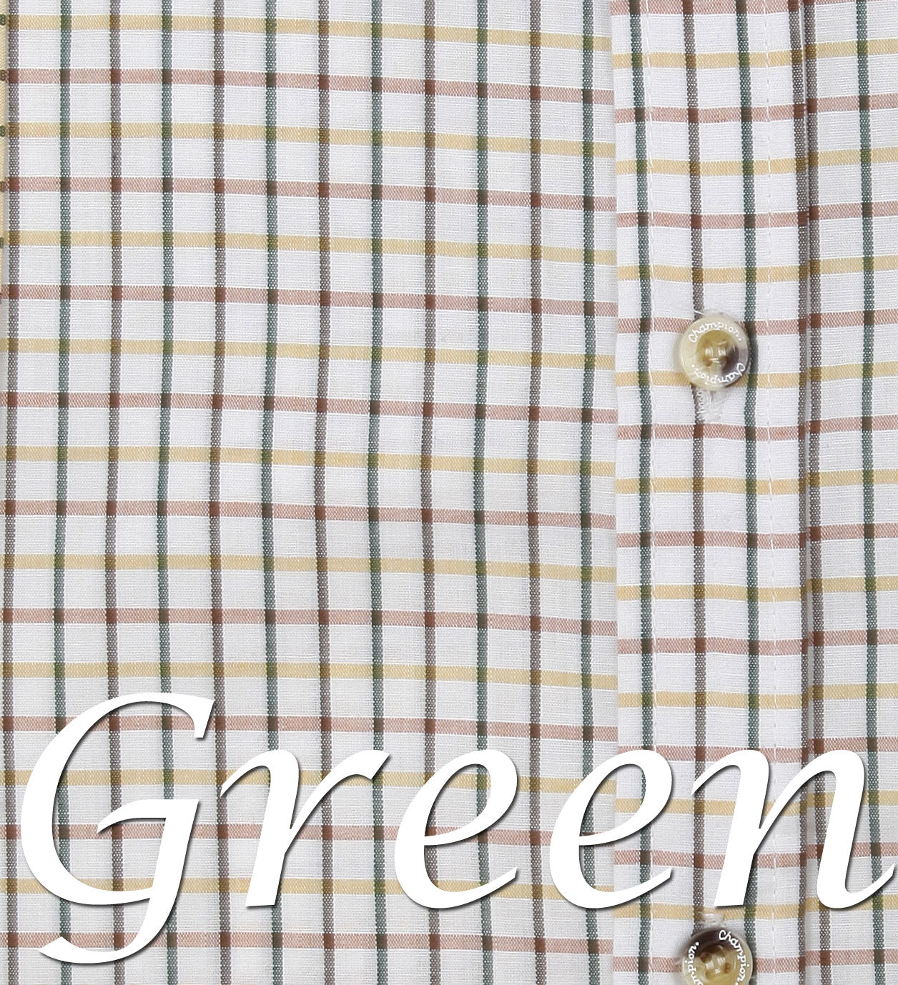 green tattersall check pattern  