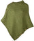 Front sage green Super Soft Merino Button Cape by Aran Woollen Mills #colour_sage-green