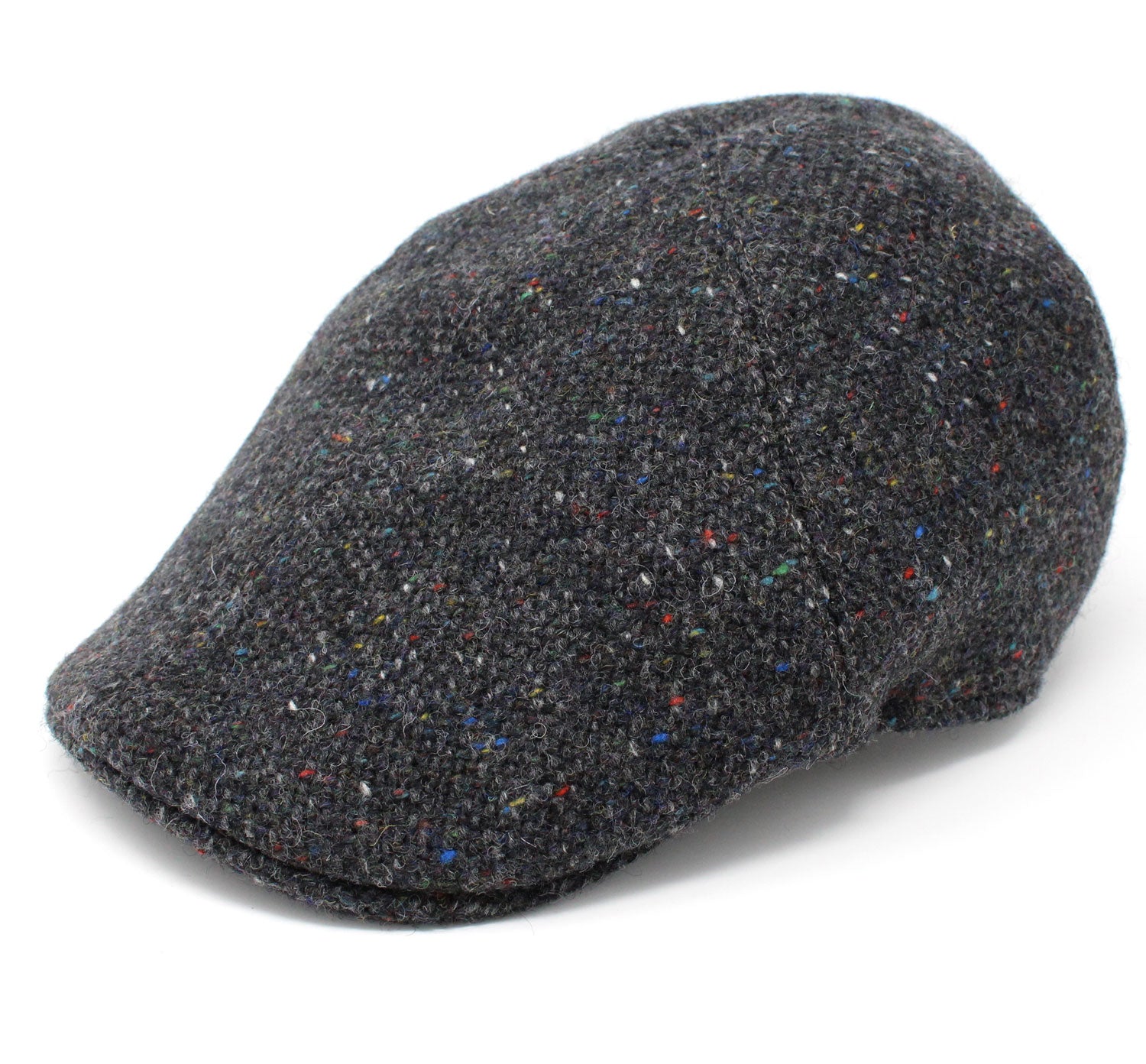 Hanna Duckbill Tweed Flat Cap | Grey Salt and Pepper