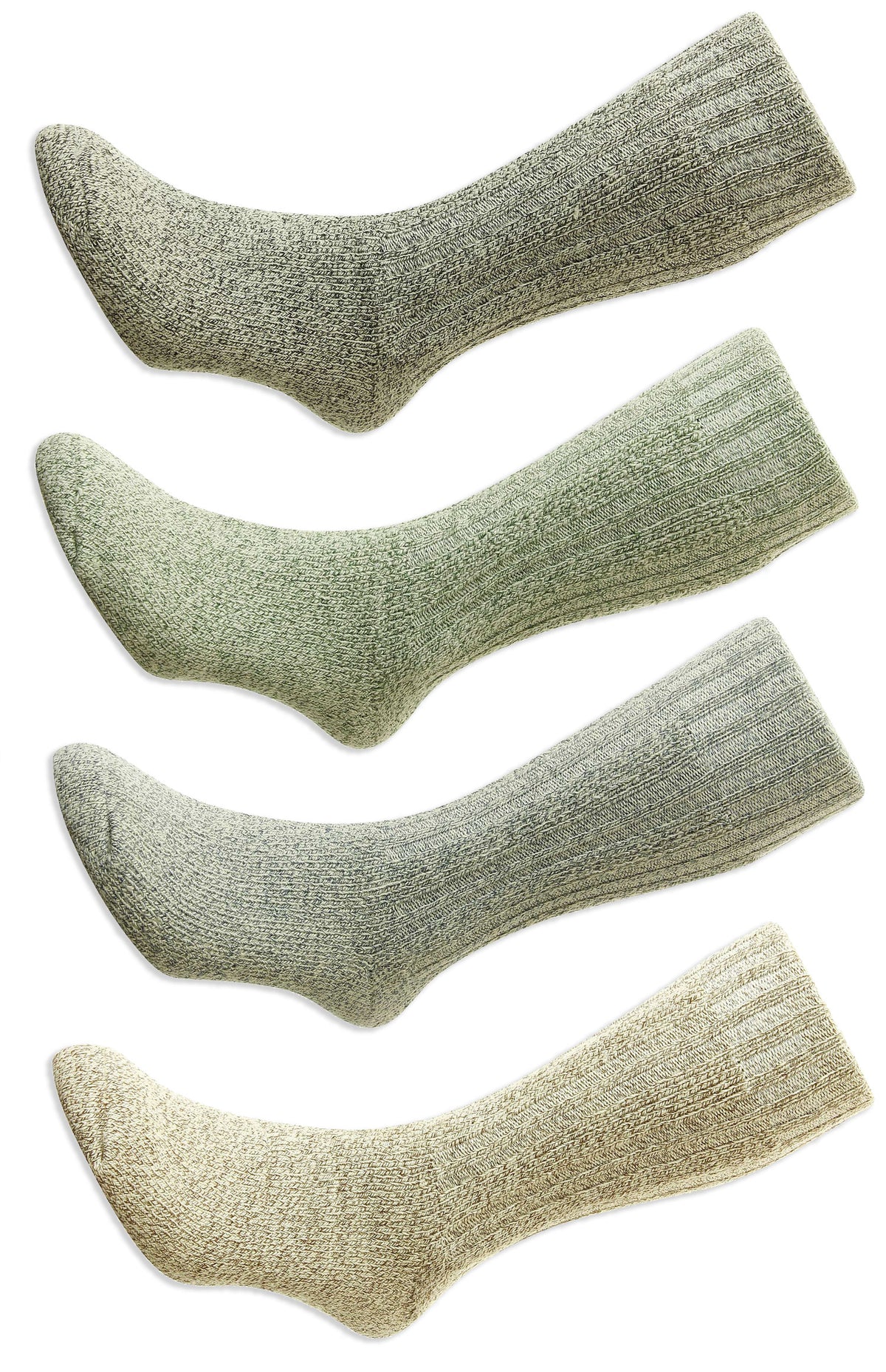HJ Hall Cotton Rich Boot Sock. Blue, Grey , Beige,  Green 