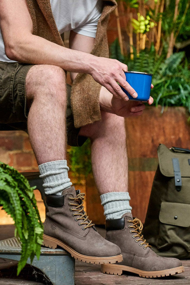worn with boots HJ Hall Merino Wool Boot Sock  