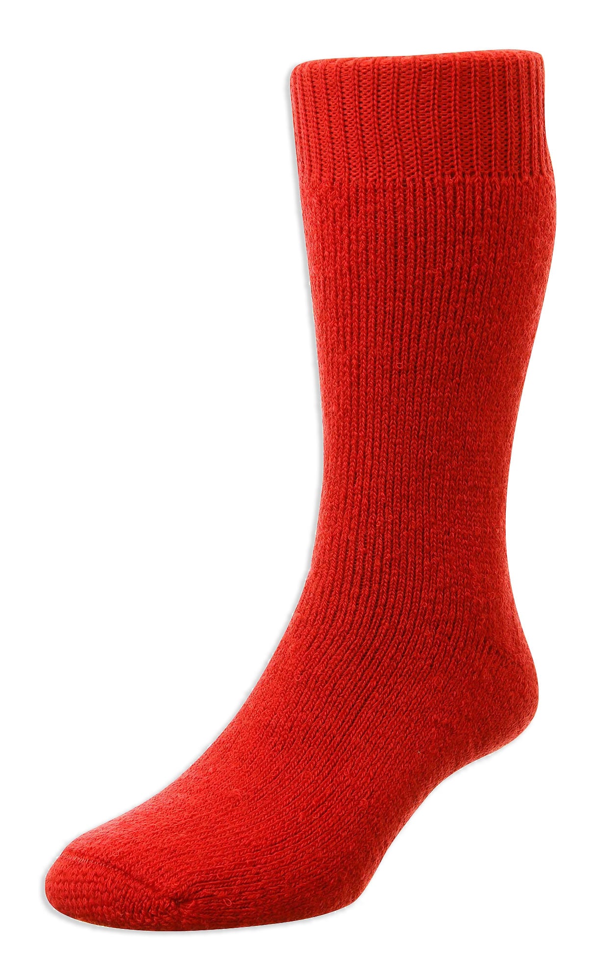 red HJ Hall Rambler Cushioned Wool Sock 