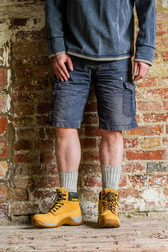 Work boots hot sale and shorts