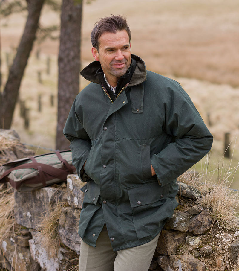 Hoggs of Fife Padded Waxed Jacket - Hollands Country Clothing 