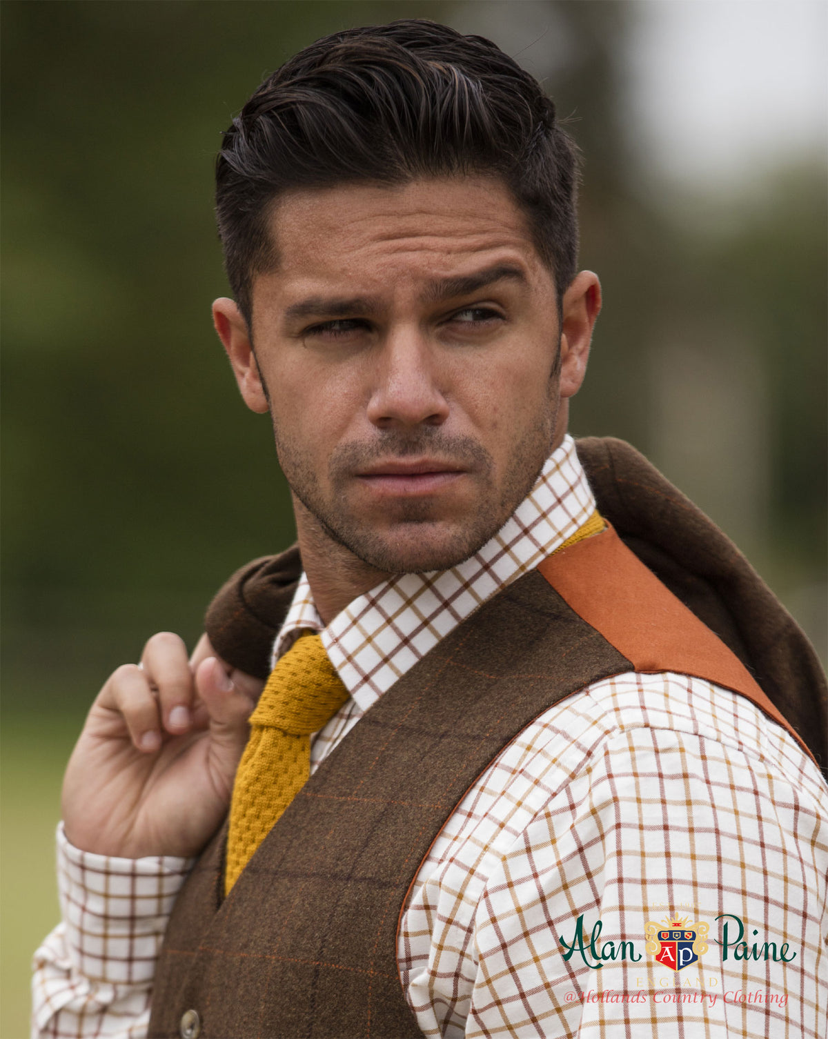 Alan Paine Ripon Silk Tie | Stag&