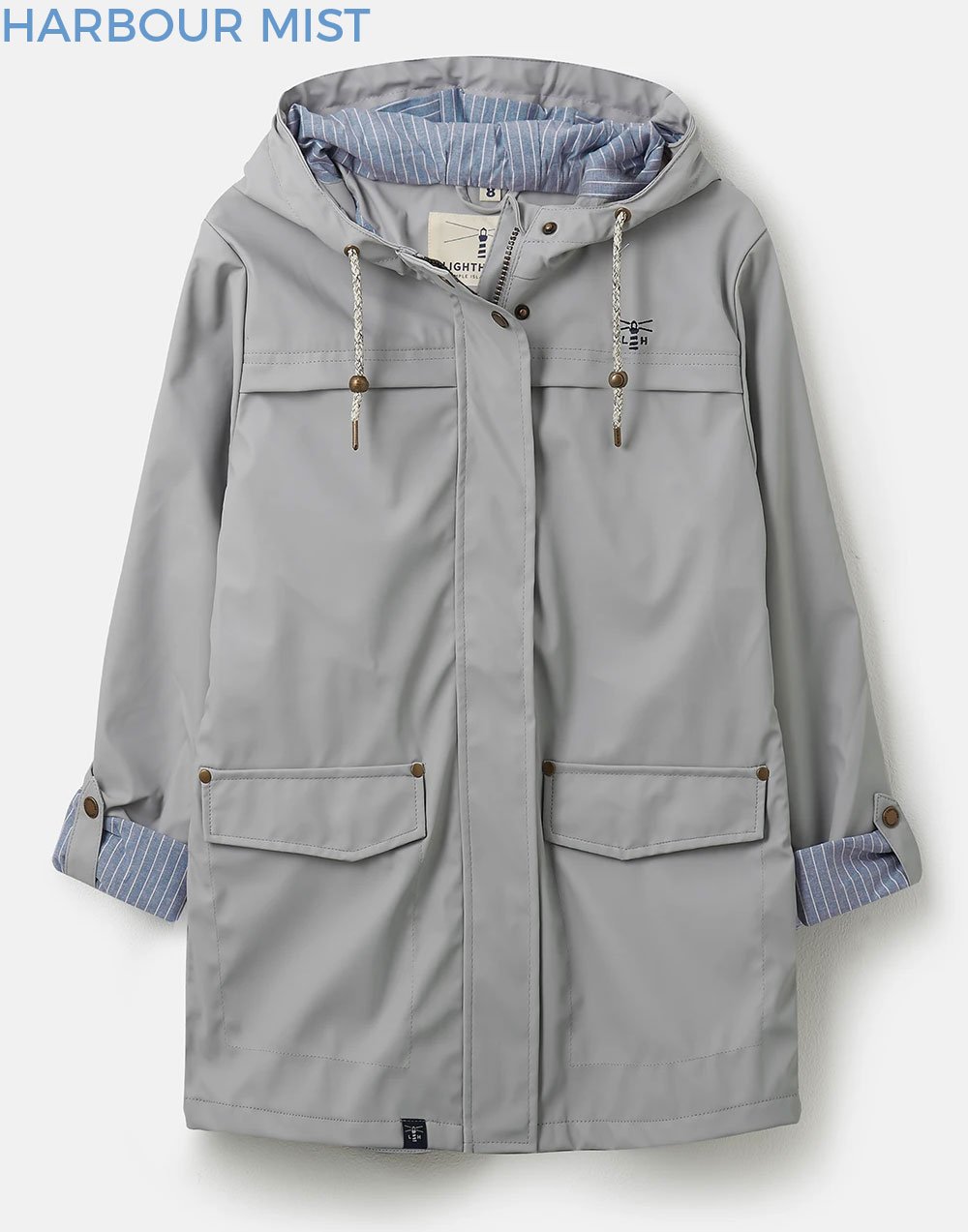 Lighthouse Bowline Short Rubberised Jacket | Harbour Mist 