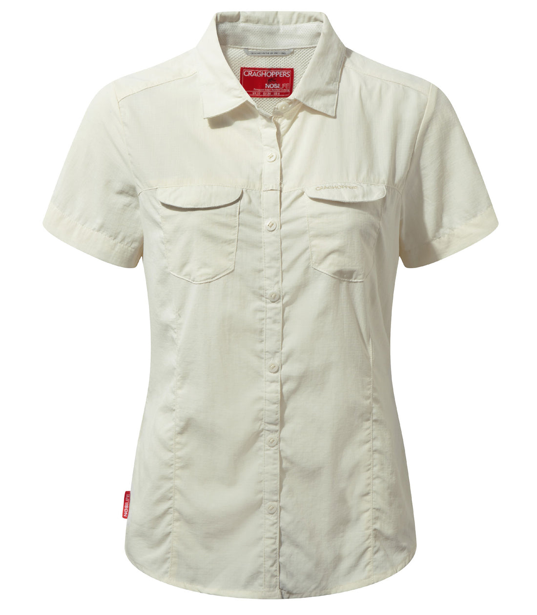 Sea Salt Craghoppers NosiLife Adventure Ladies Short Sleeved Shirt