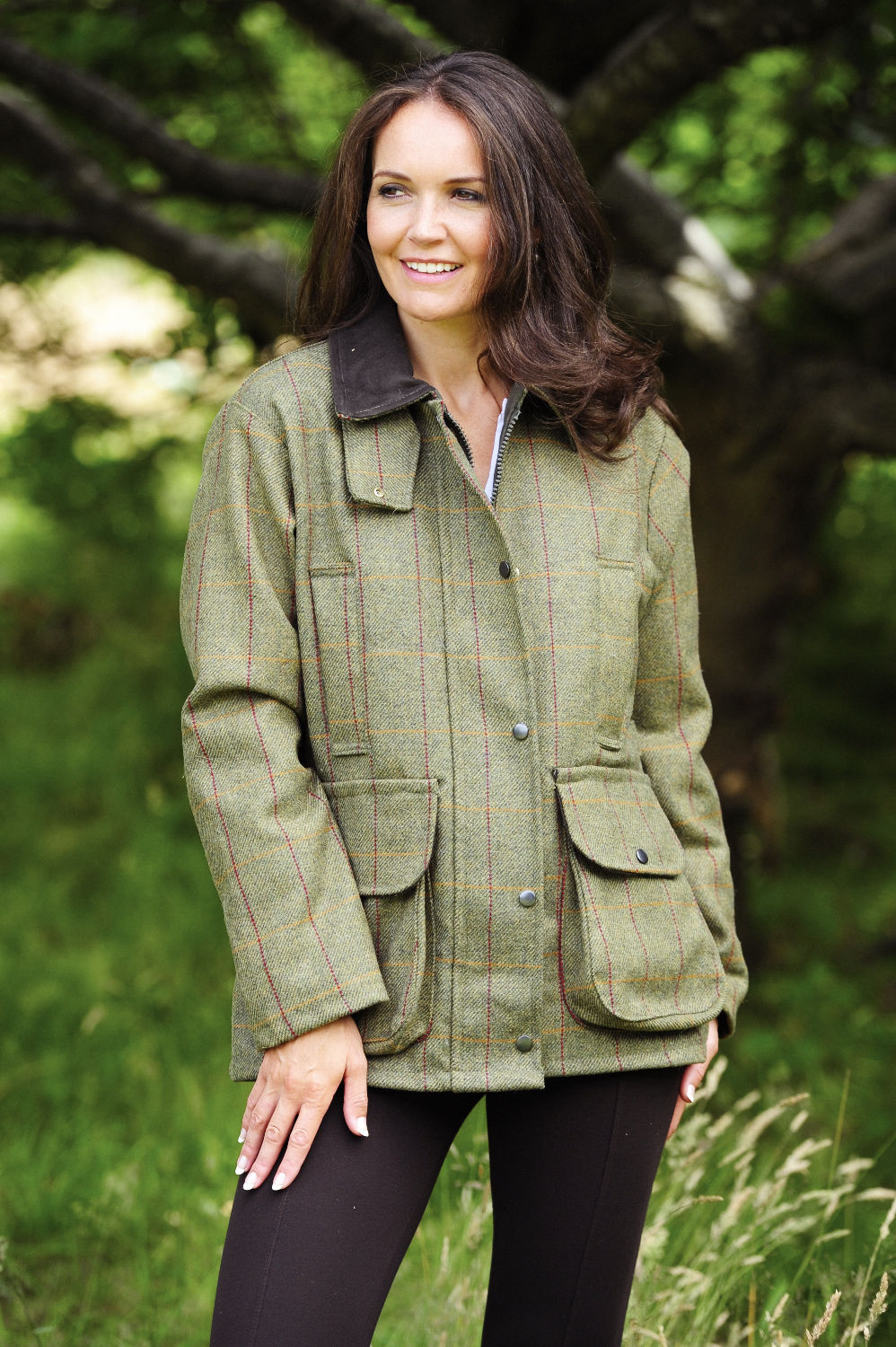 Tweed field shop coat ladies