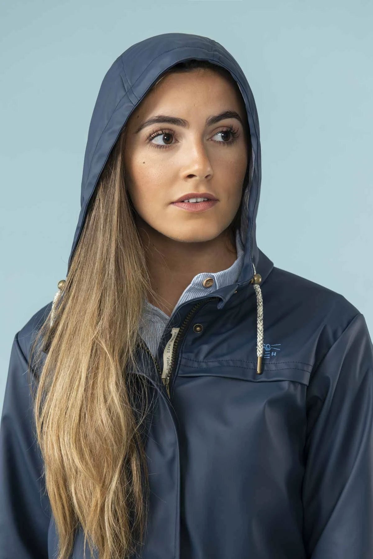 Lighthouse Bowline Short Rubberised Jacket | Night Sky 