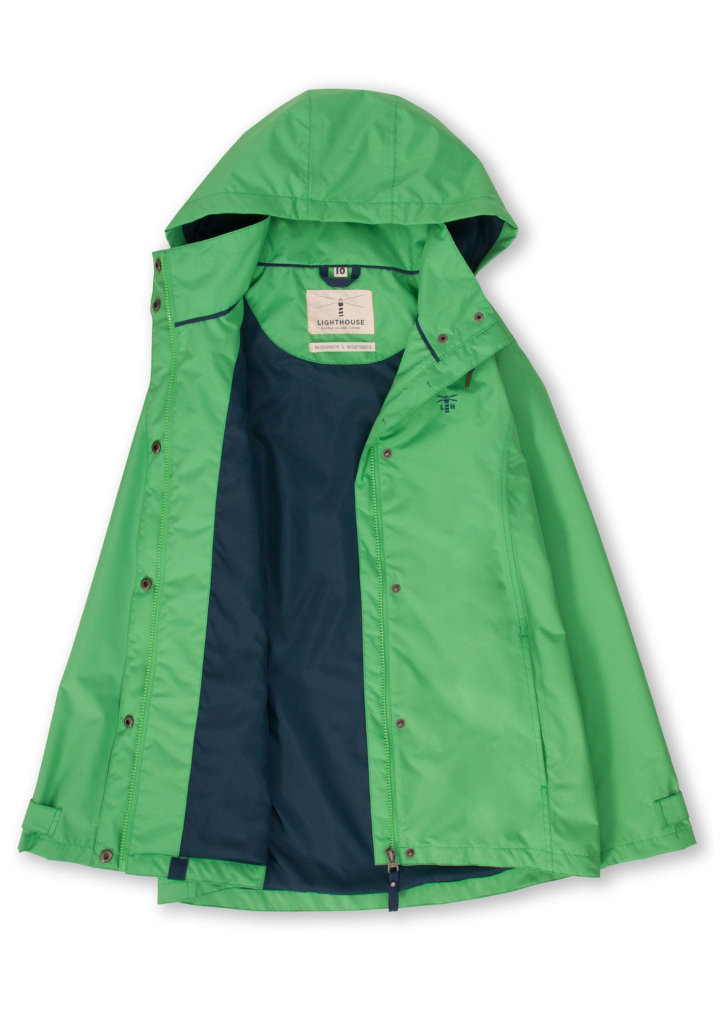 Bright green Lighthouse Beachcomber Waterproof Jacket 