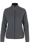 Harkila Womens Metso Full Zip Fleece Jacket in Slate Grey #colour_slate-grey