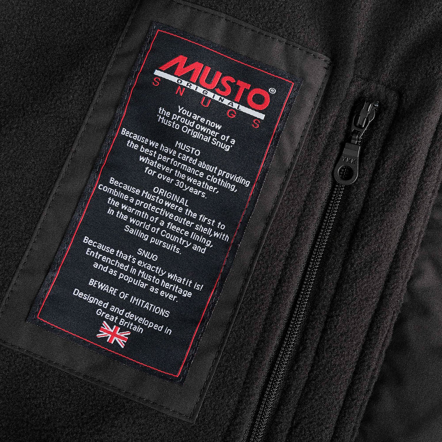 You are now the proud owner of a musto original snug
