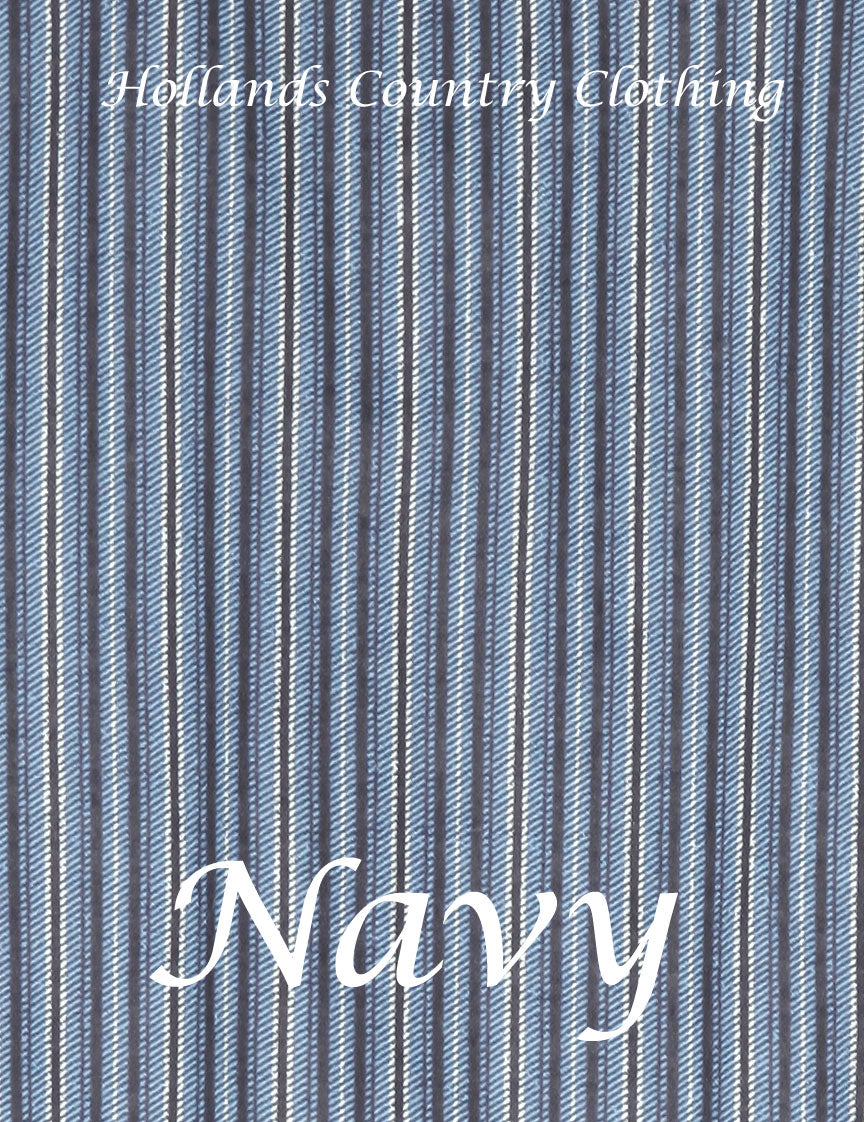 navy cotton stripes