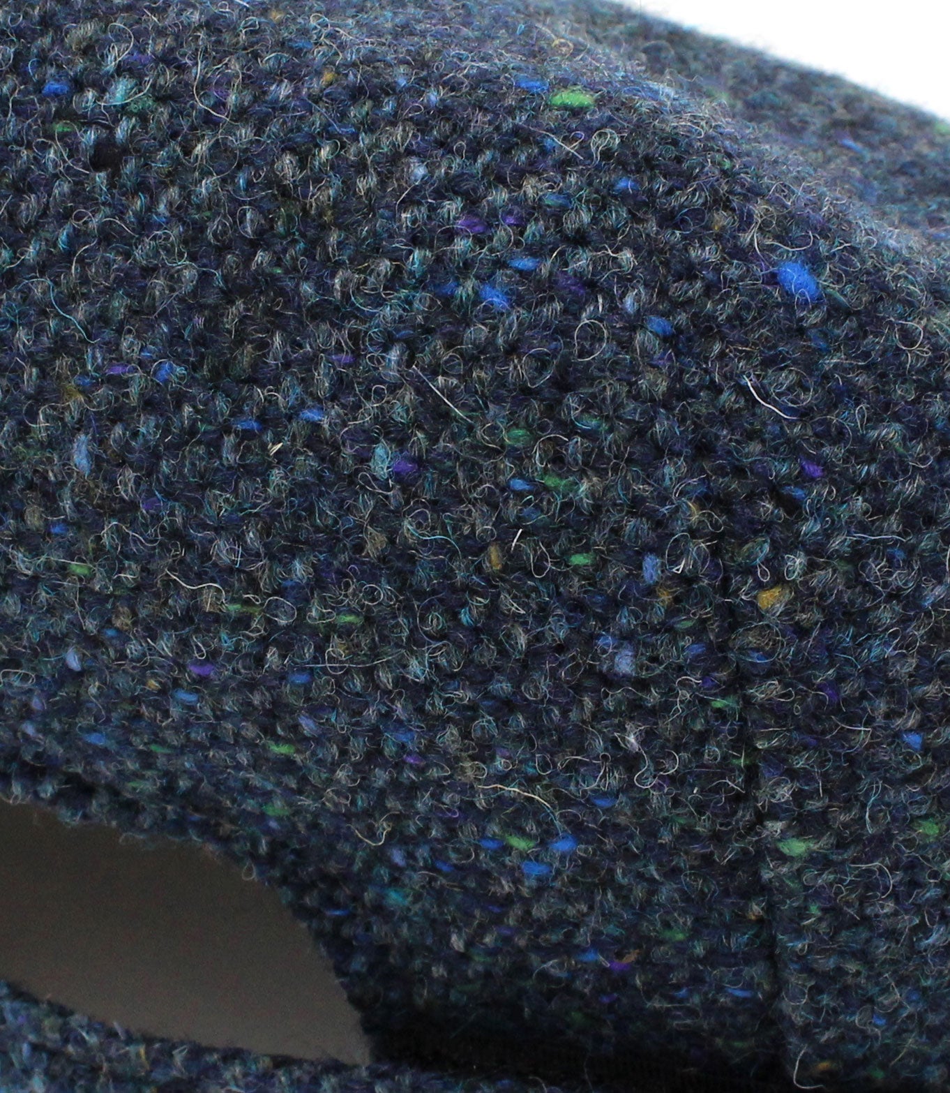 navy salt and peppet donnegal tweed swatch