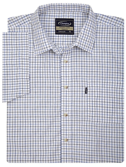 size XXXL Champion summer Tattersall, the classic country tattersall check shirt with short sleeves, ideal for summer 