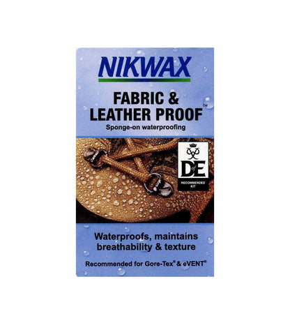 Nikwax Fabric &amp; Leather Proof™ is easy and quick to apply; either spray or sponge on to wet boots. 
