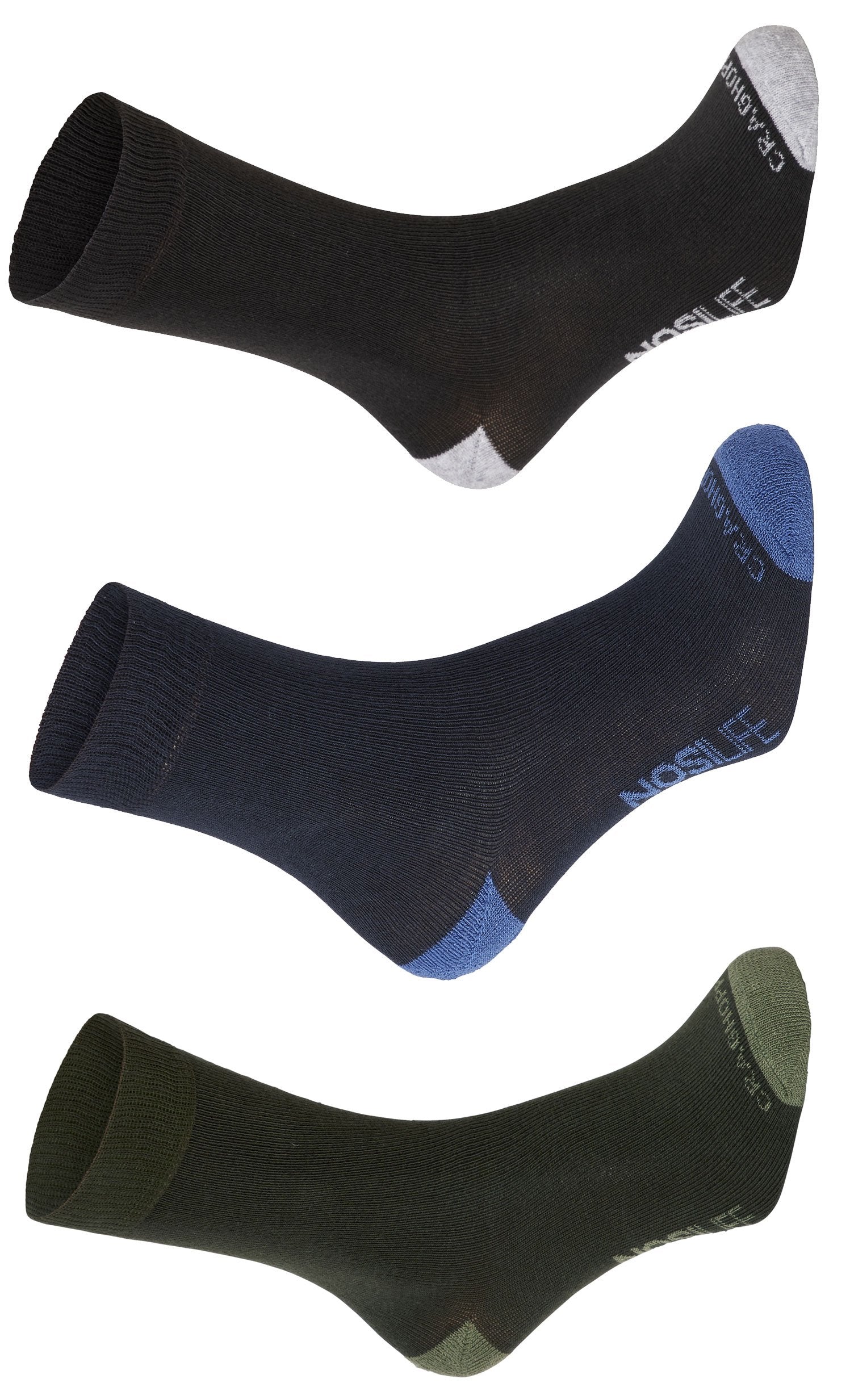 Craghoppers NosiLife Travel Socks | Charcoal, Navy, Parka Green