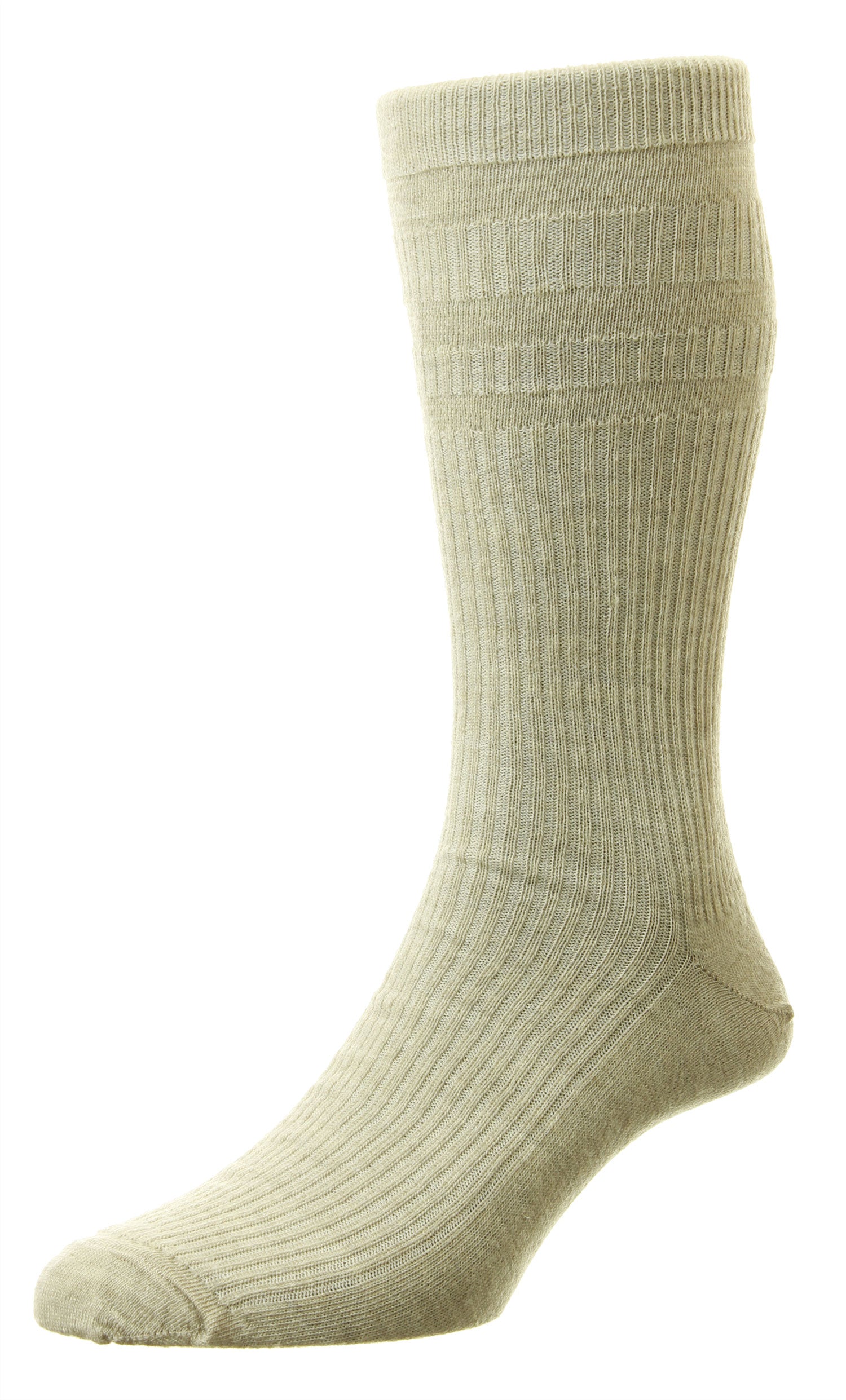 Oatmeal beige EXTRA WIDE - Softop® Socks Wool Rich 