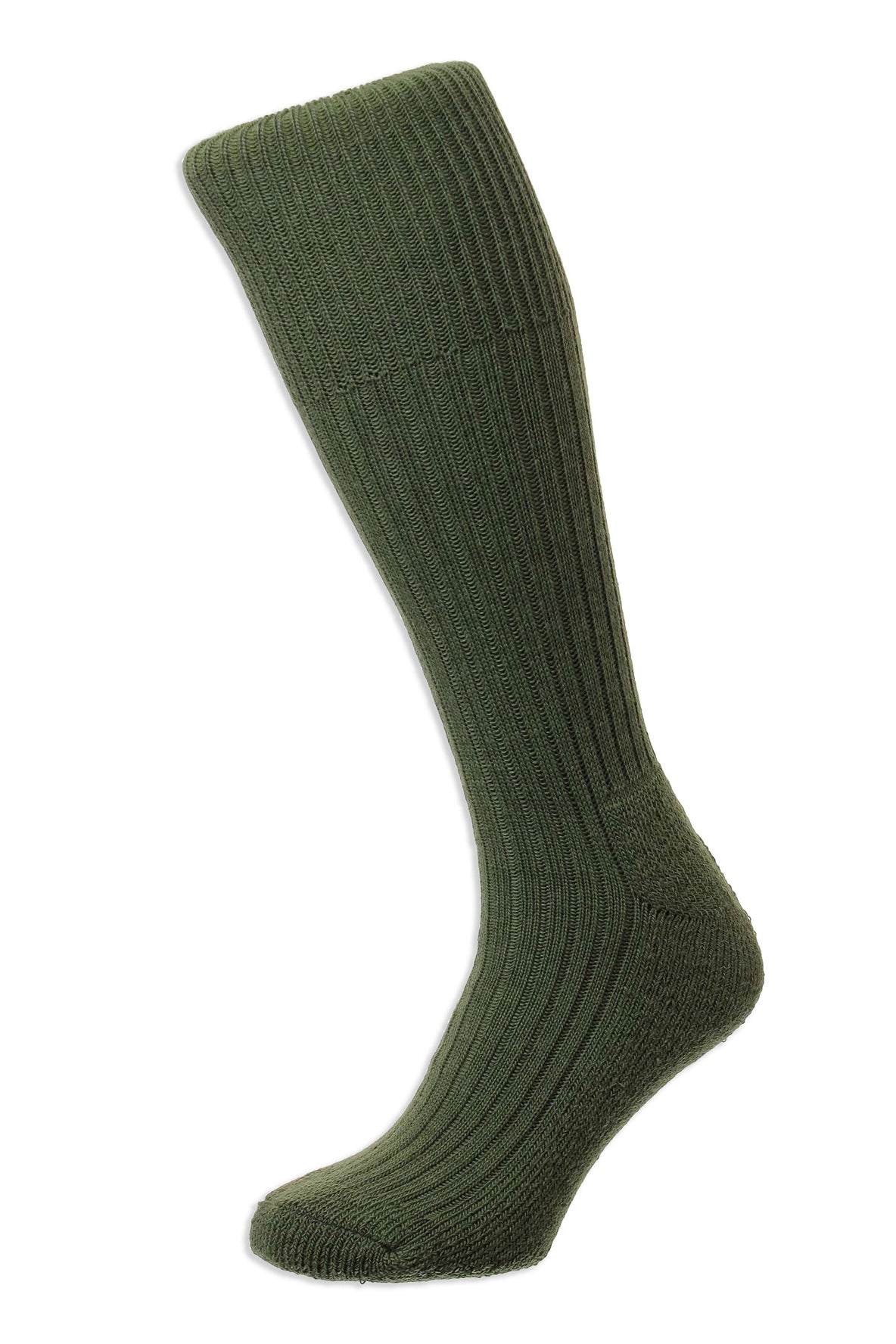 Olive The Original Commando Sock h&amp;J Hall wool 