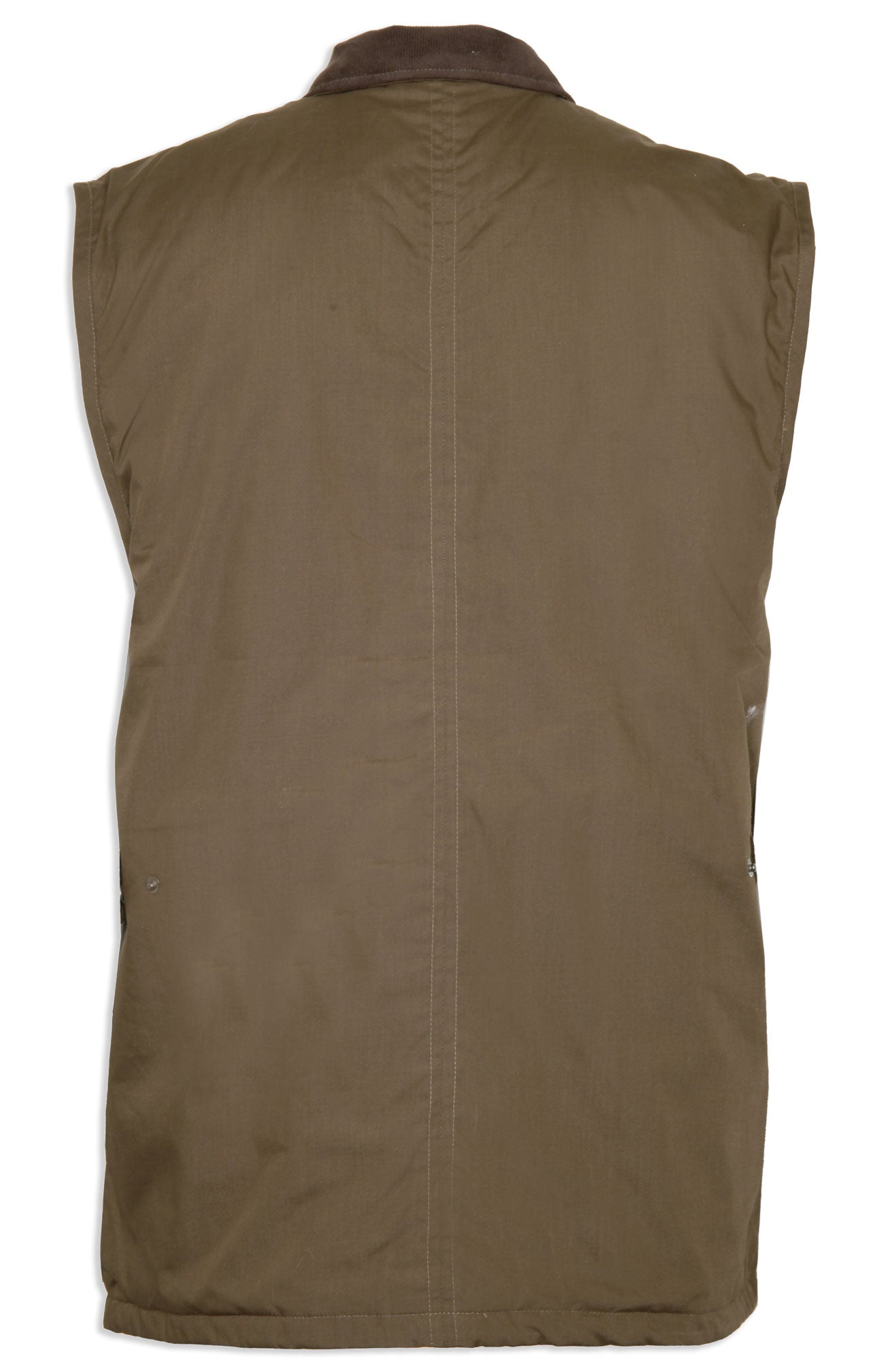 back view olive Silverdale Multi Pocket Waistcoat from Champion Outdoor