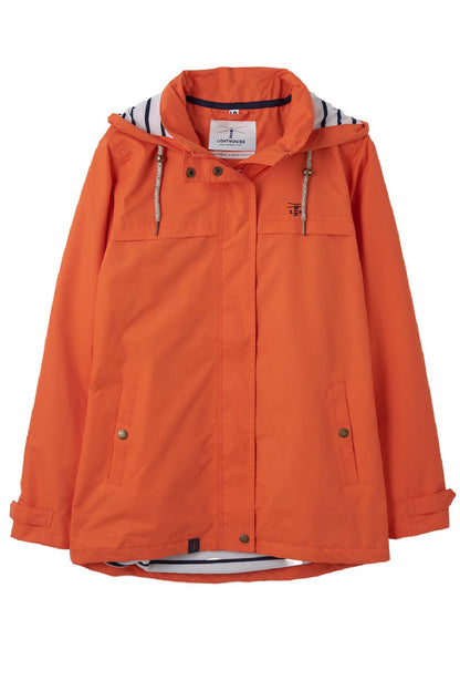 Lighthouse Beachcomber Womens Waterproof Jacket in Orange 