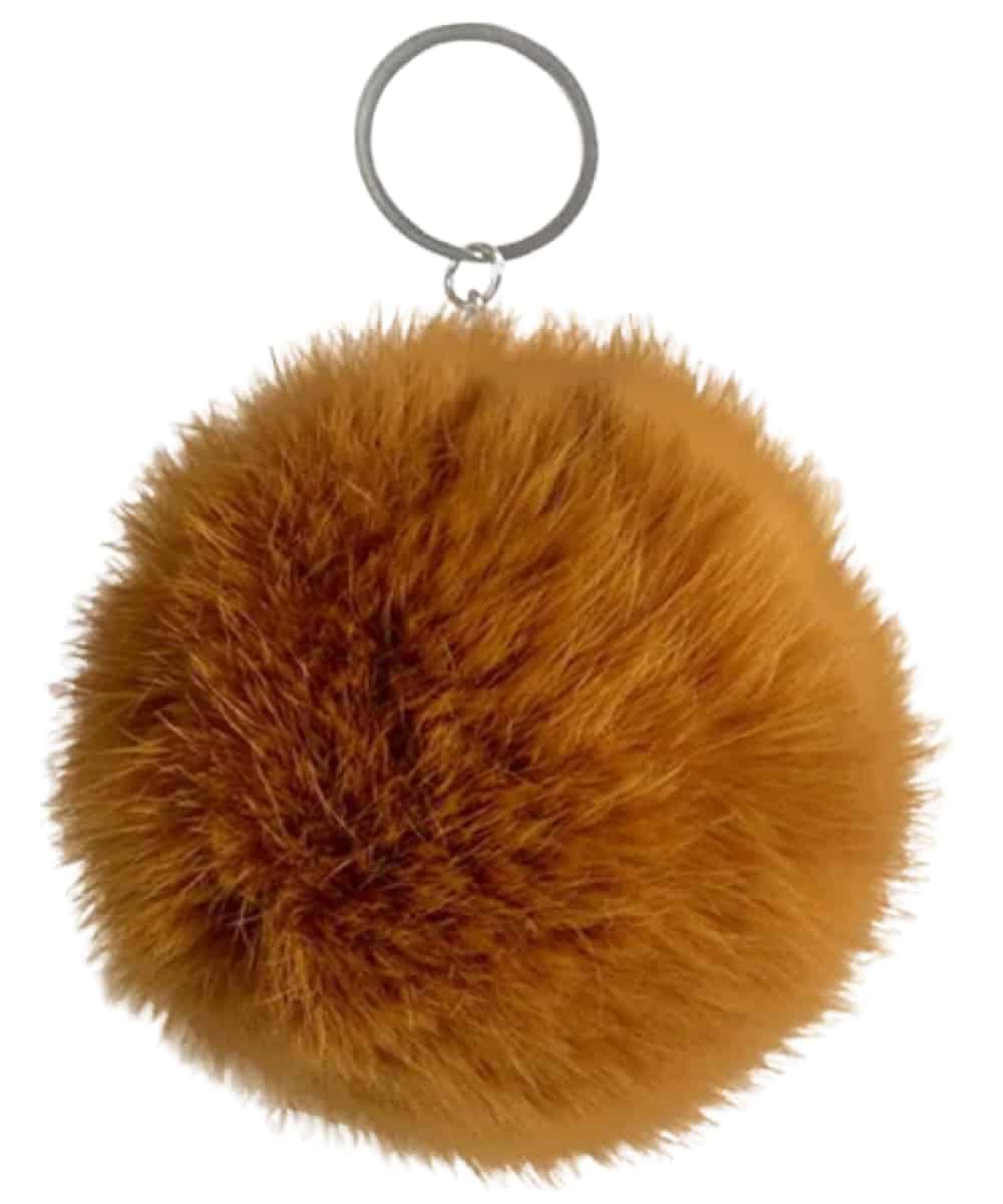 Orange pom pom on sale keyring