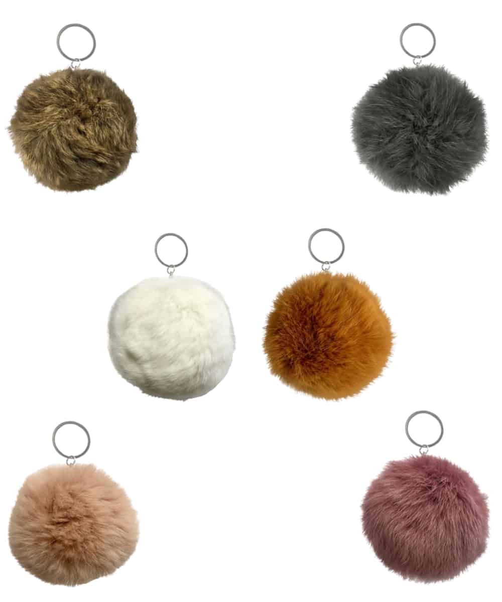 Pampeano Fur Pom Pom Keyring 