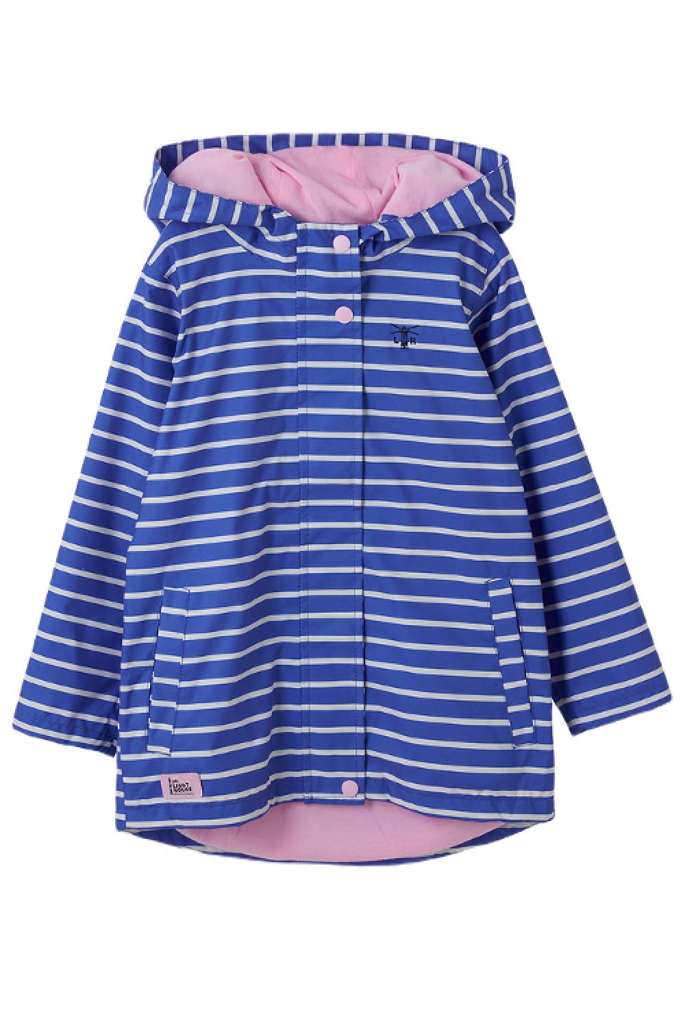 Lighthouse Girls Olivia Waterproof Jacket in Parma Violet Stripe 