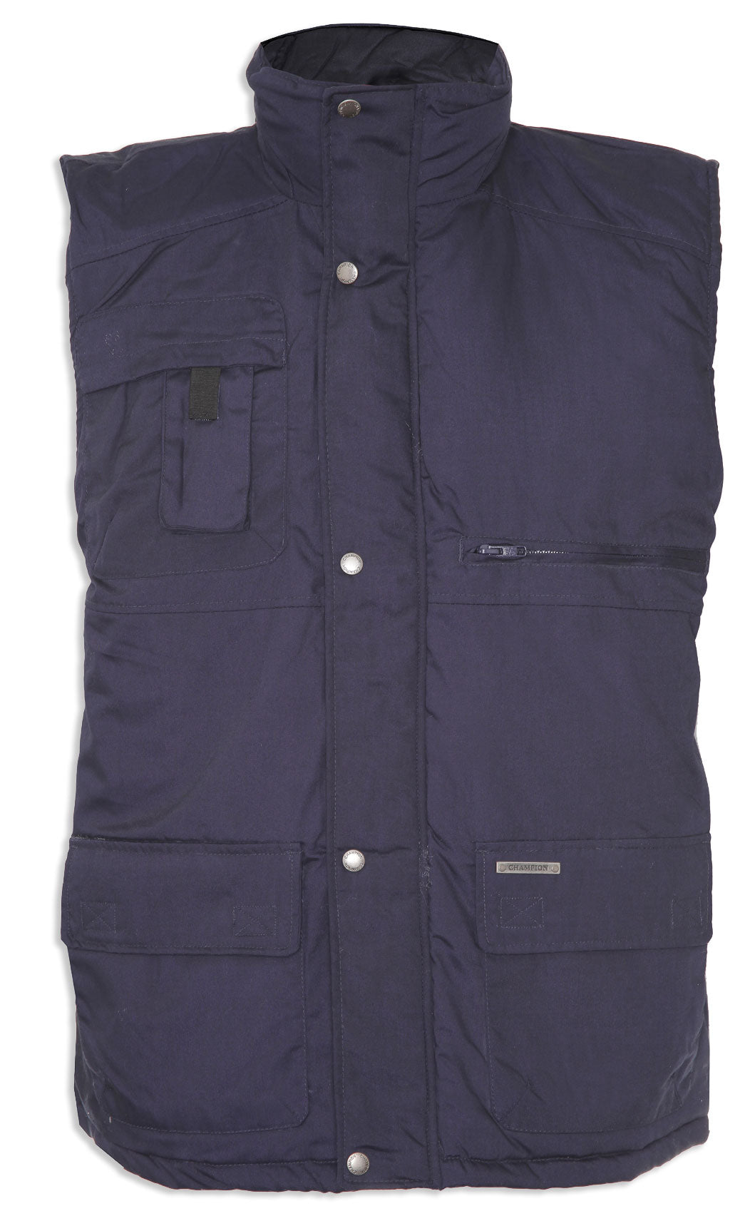 navy Champion Peak Multi-Pocket Padded Body warmer 