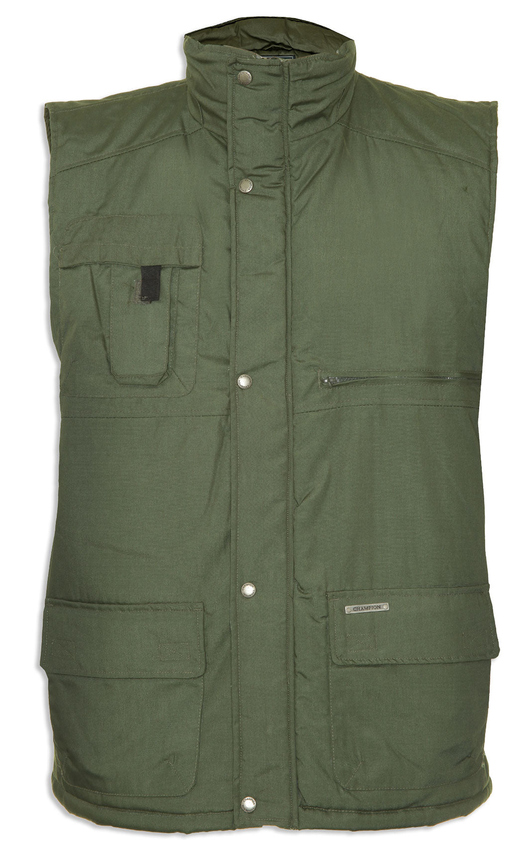 olive Champion Peak Multi-Pocket Padded Body warmer 