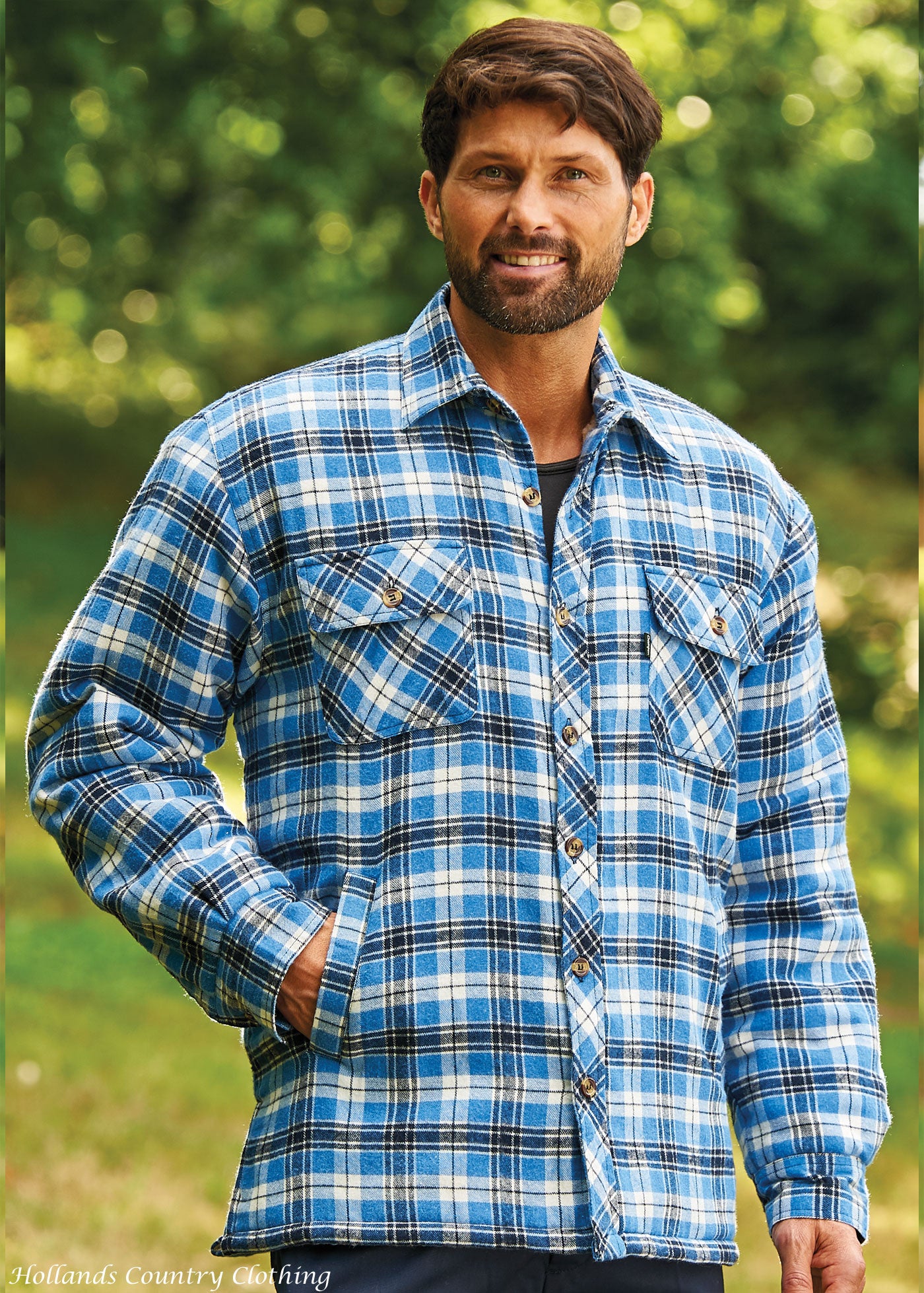 Fleece lined shop lumberjack shirt