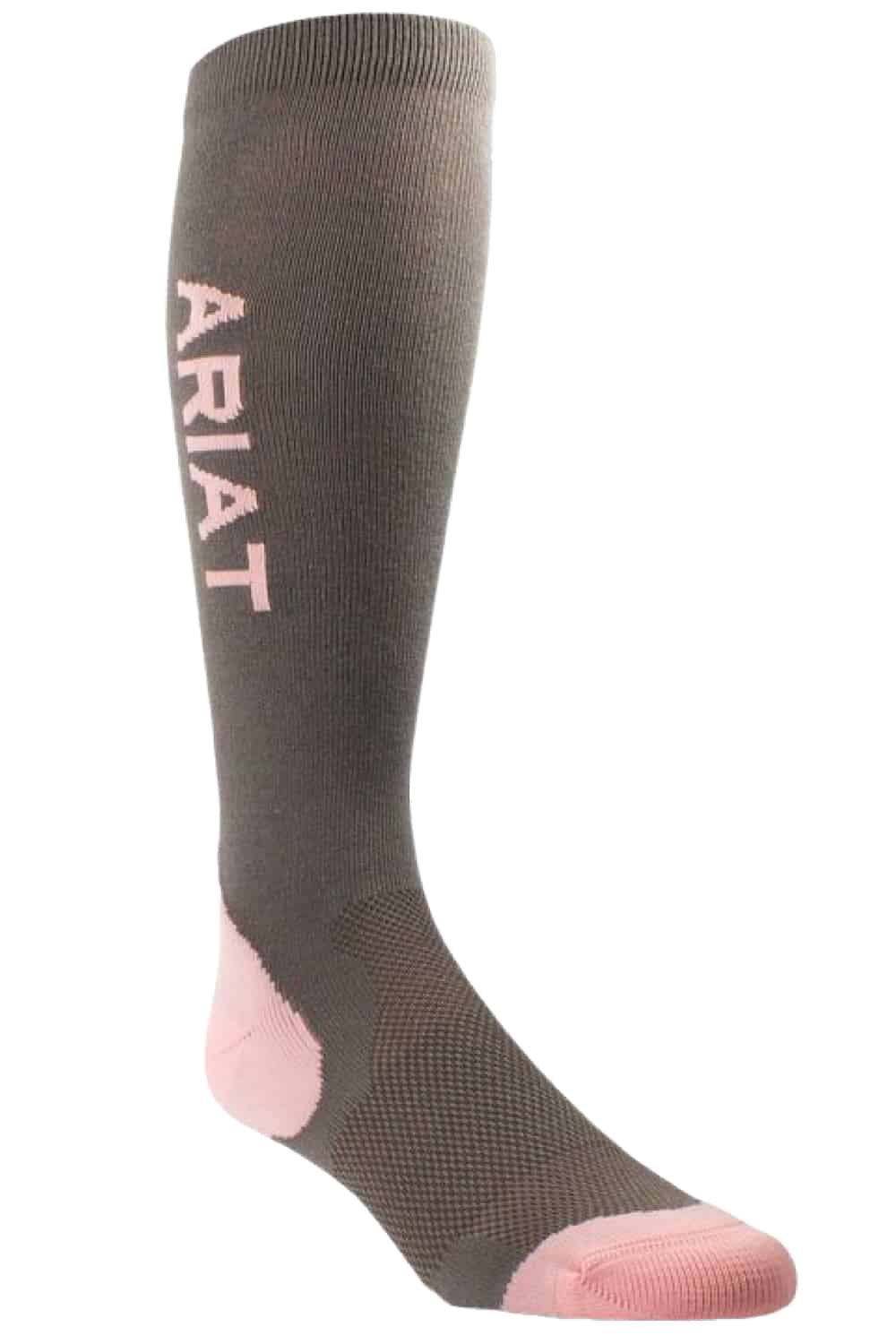 AriatTEK Performance Socks in Iron/Quartz Pink 
