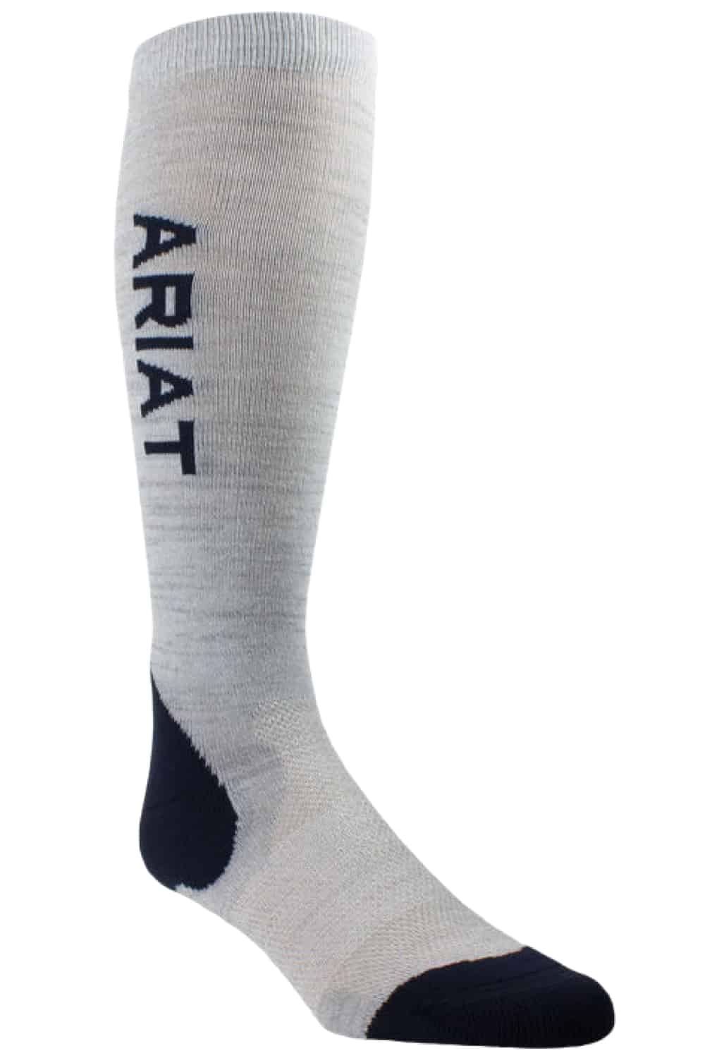 AriatTEK Performance Socks in Heather Grey/Navy 