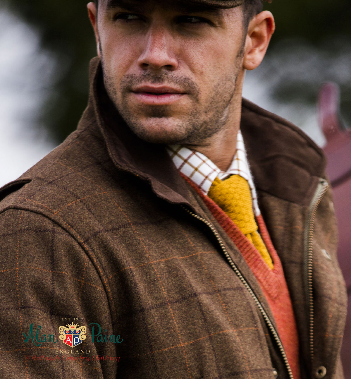 Alan Paine Ripon Silk Tie | Stag&