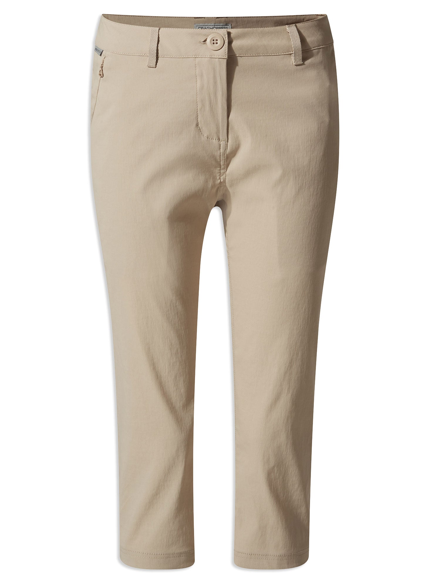 Desert sand Ladies Kiwi Pro Crop Trousers by Craghoppers