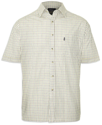 Green check Champion summer Tattersall, the classic country tattersall check shirt with short sleeves, ideal for summer 