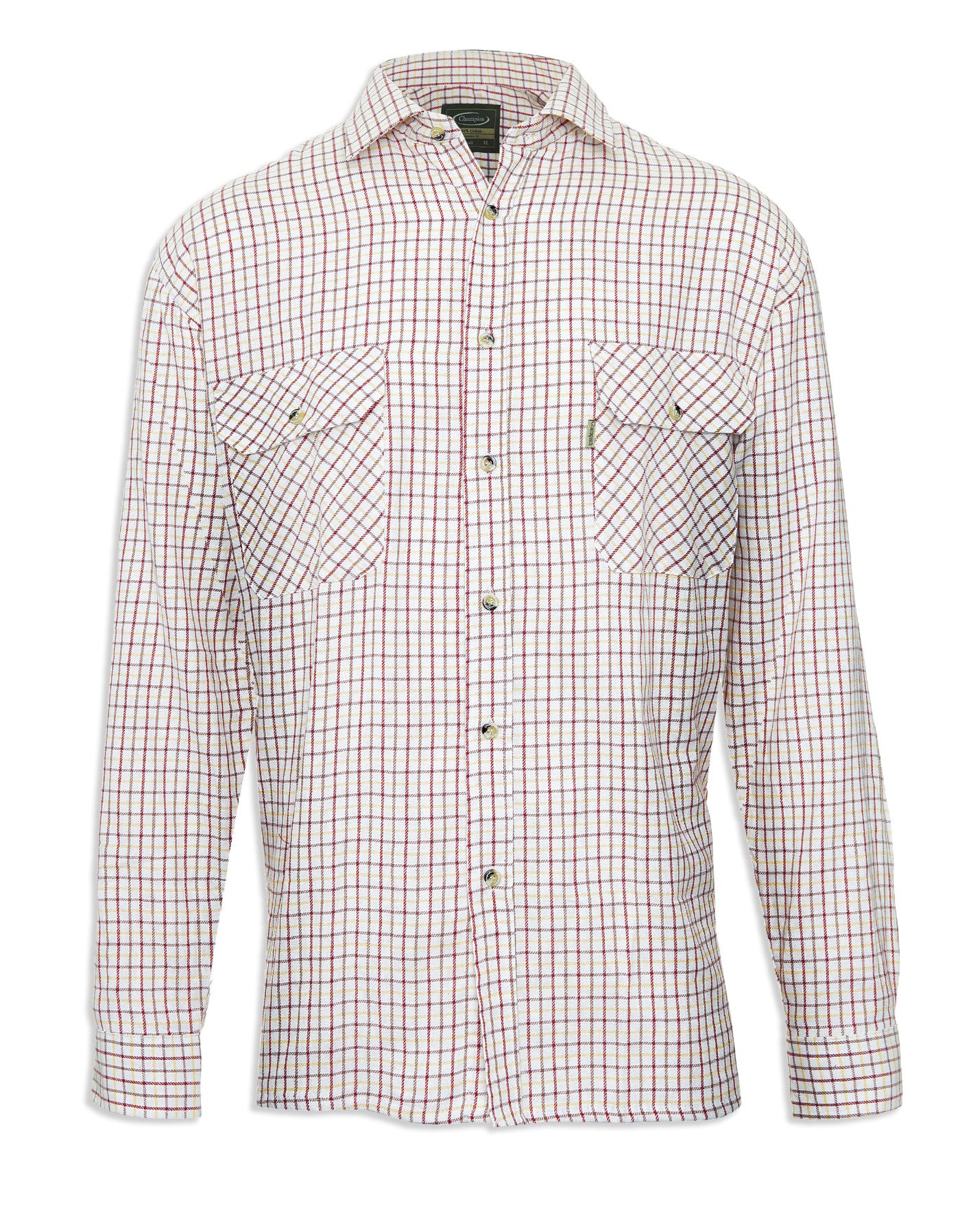 Tattersall Check shirt in Red,  the classic Country Check Shirt IN ALL COTTON  