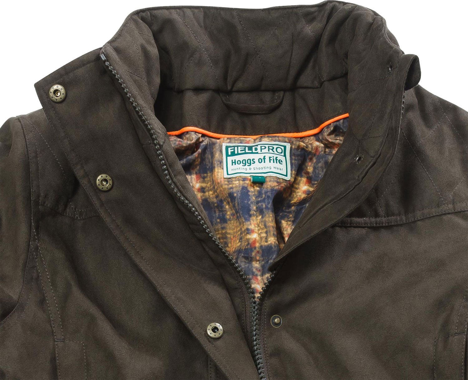 collar detail  Hoggs of Fife Ladies Hunting Jacket
