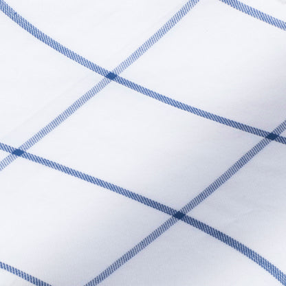 White with large blue over check 