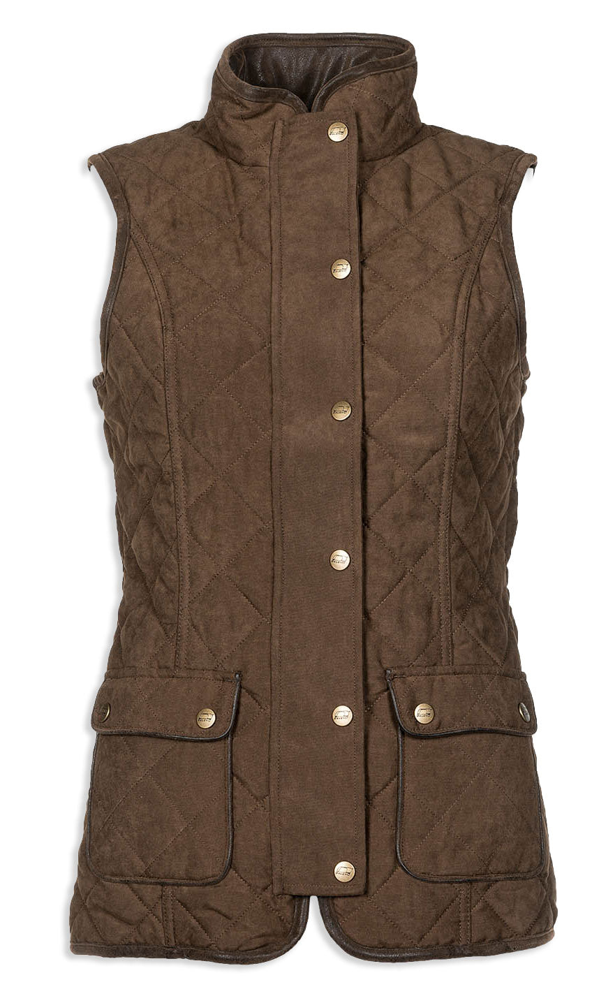 chocolate brown Scarlet Quilt Waistcoat by Baleno 