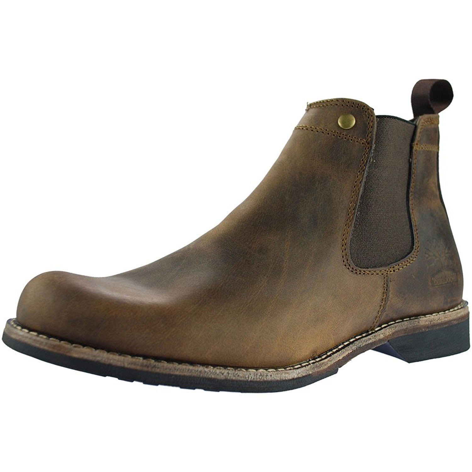 Woodland Crazy Horse Leather Chelsea Pull On Boot