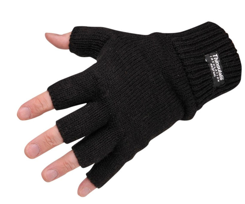 keep your fingers free Fingerless Thinsulate Knitted Gloves